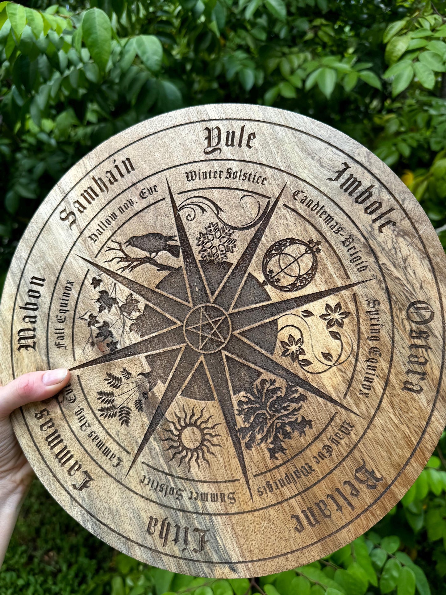 Wheel of the Year 12 inches Table or plate