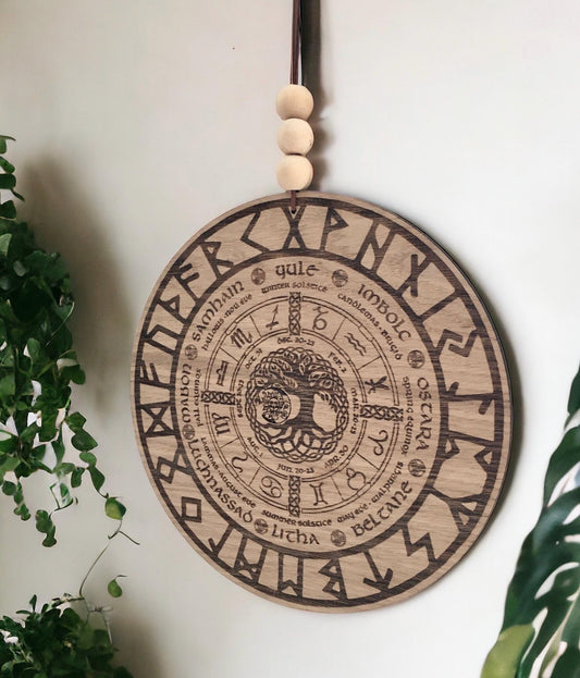 Wheel of the Year | Pagan Calendar | Pagan Wheel of Year | Celtic Tree Calendar | Wiccan Calendar | Tree of Life | Pagan Witch Sign