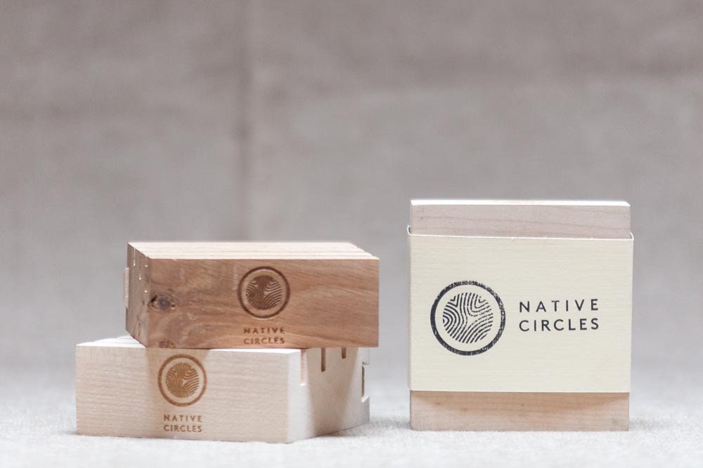 Wheel of the Year Calendar - 'Native Circles' Wooden Circular Print by Irish artist Emily Robyn Archer