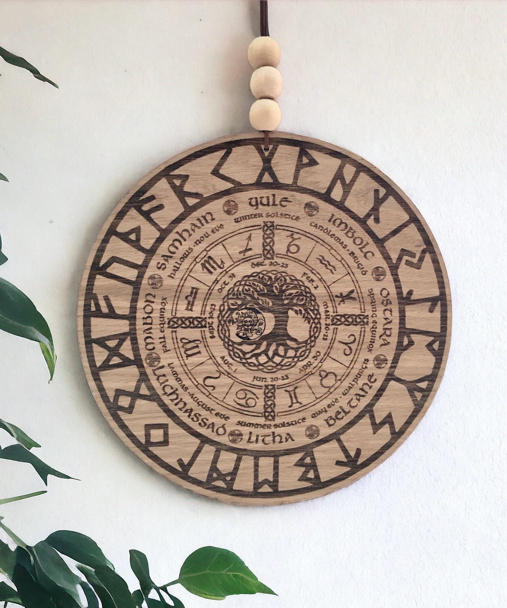 Wheel of the Year | Pagan Calendar | Pagan Wheel of Year | Celtic Tree Calendar | Wiccan Calendar | Tree of Life | Pagan Witch Sign