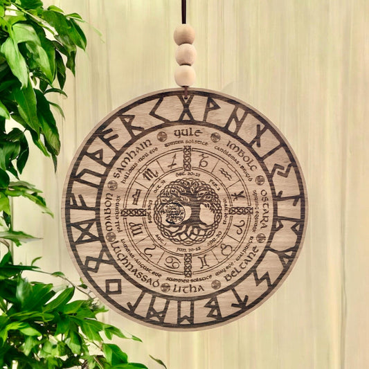 Wheel of the Year | Pagan Calendar | Pagan Wheel of Year | Celtic Tree Calendar | Wiccan Calendar | Tree of Life | Pagan Witch Sign