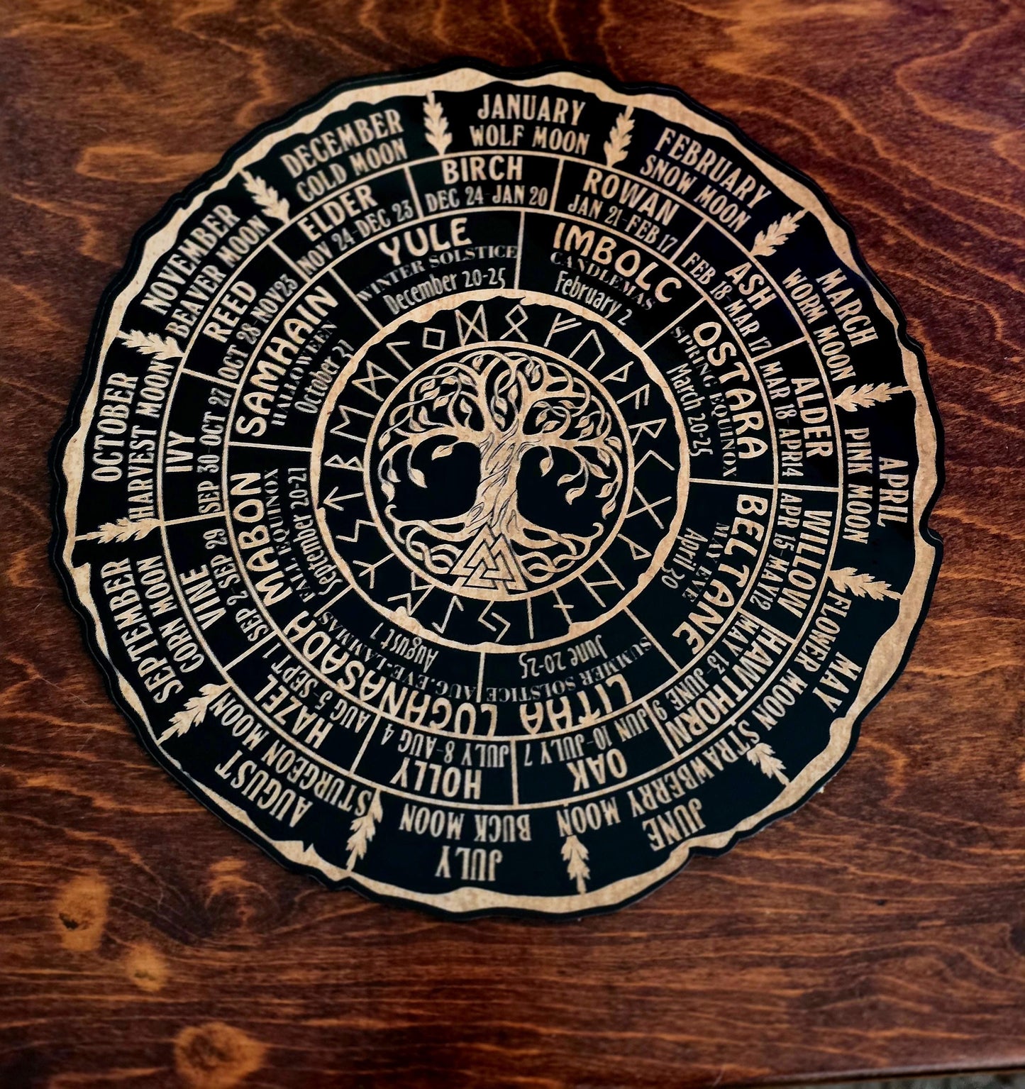 Celtic Tree of Life Calendar (9 inches round)
