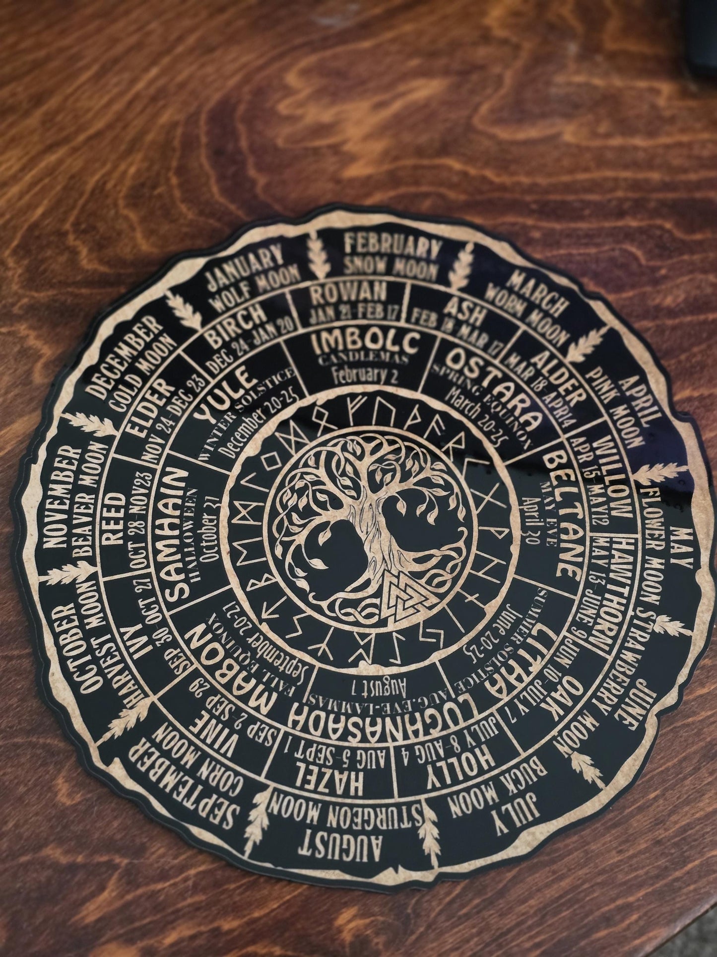 Celtic Tree of Life Calendar (9 inches round)