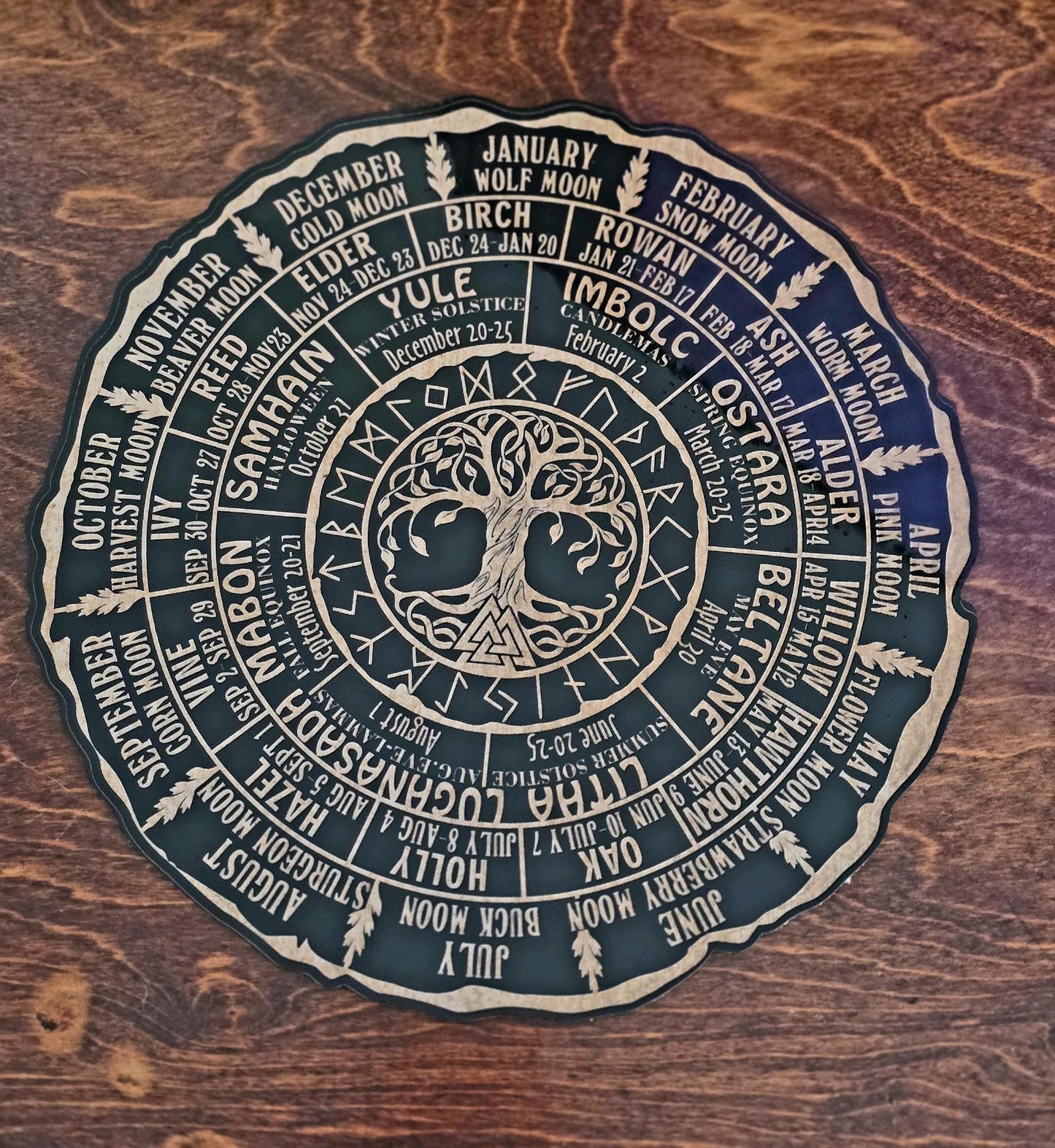 Celtic Tree of Life Calendar (9 inches round)
